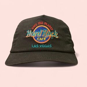 Vintage Hard Rock Cafe Las Vegas “Save the Planet” Stitched SnapBack Hat